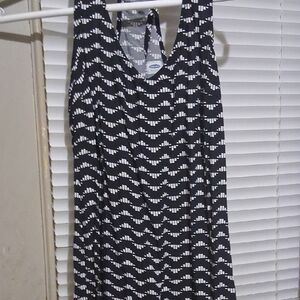 Black and White Patterned Dress